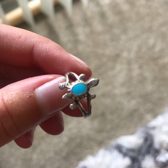 BohoBeauRoseBoutique Jewelry - Turquoise Blue Turtle Ring